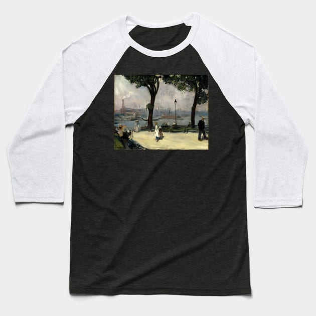 High Resolution William Glackens Painting East River Park 1902 Baseball T-Shirt by tiokvadrat